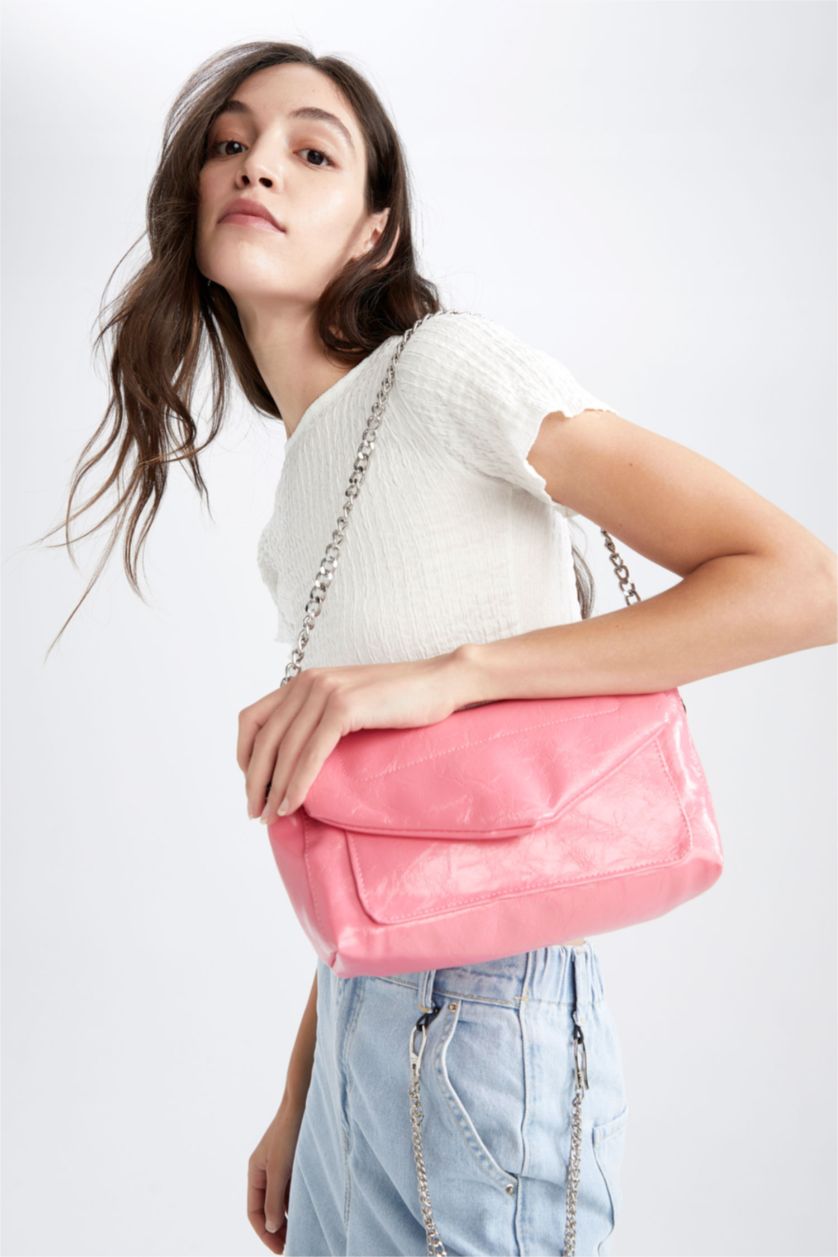 FEMME Rose Pochette En Similicuir Pour Femme