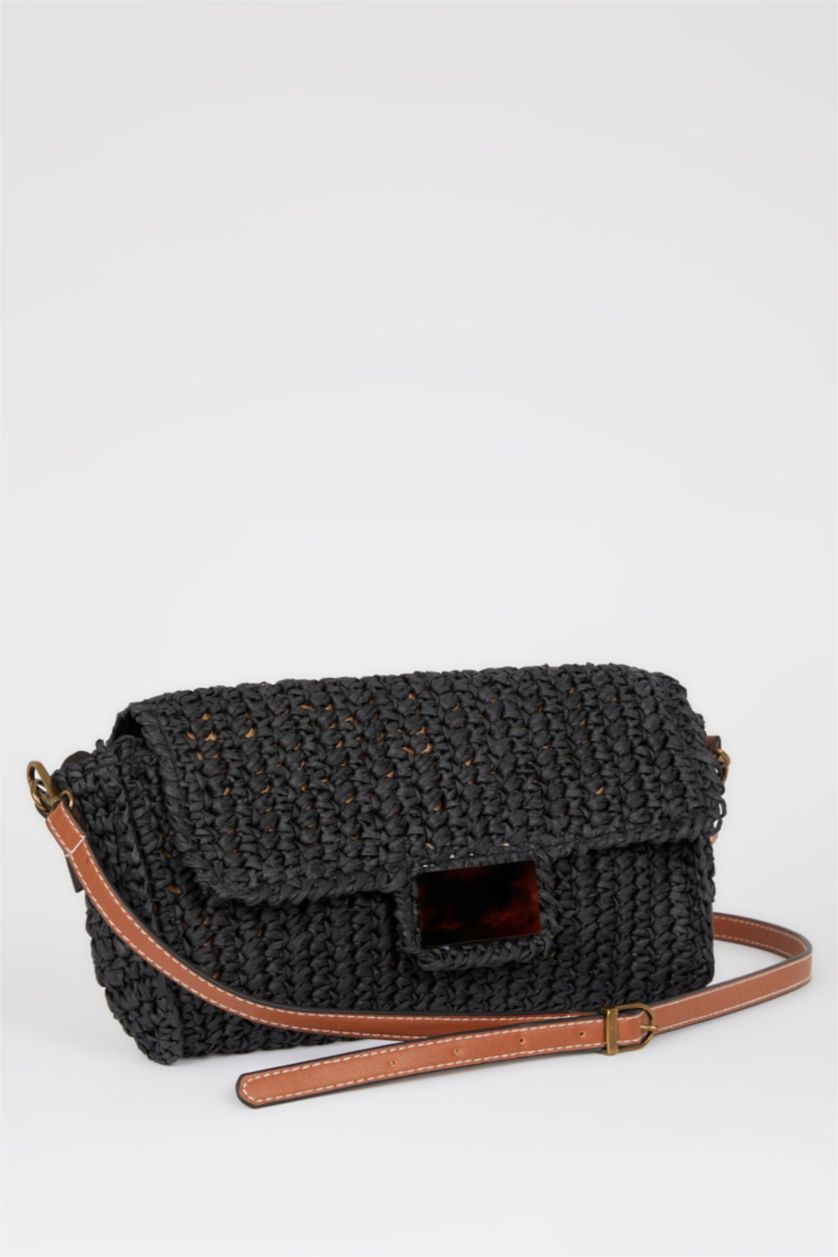 Женщины Черный Соломенная сумка для женщин