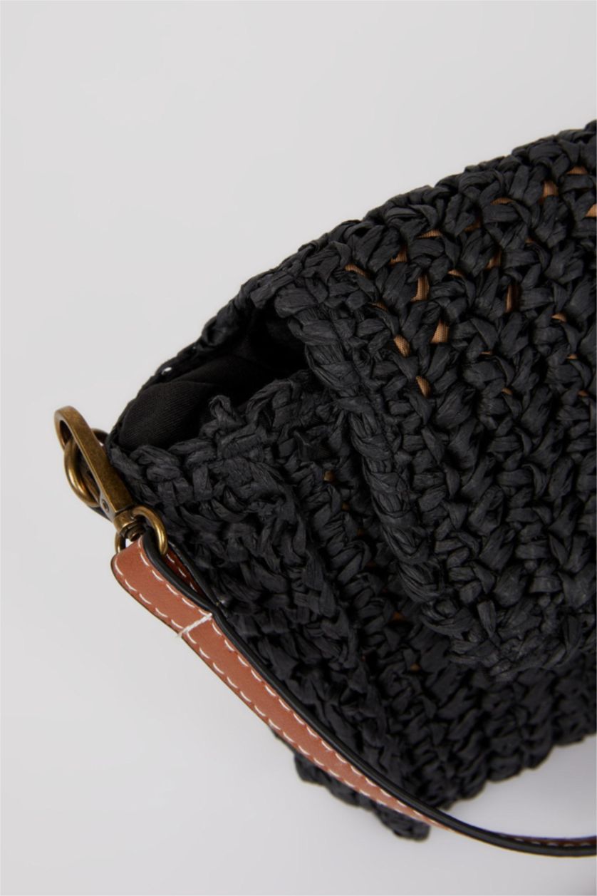 Женщины Черный Соломенная сумка для женщин