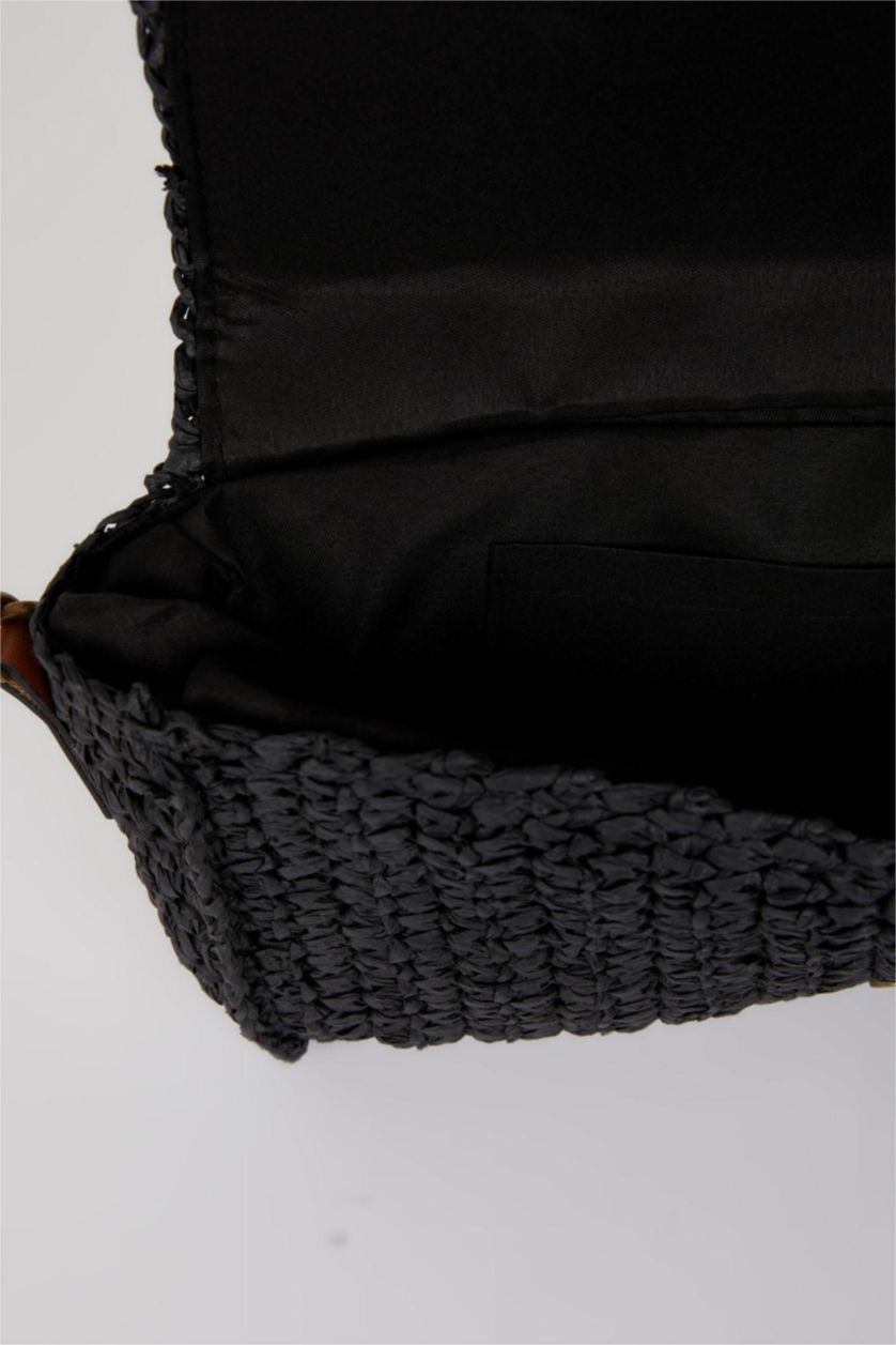 Женщины Черный Соломенная сумка для женщин