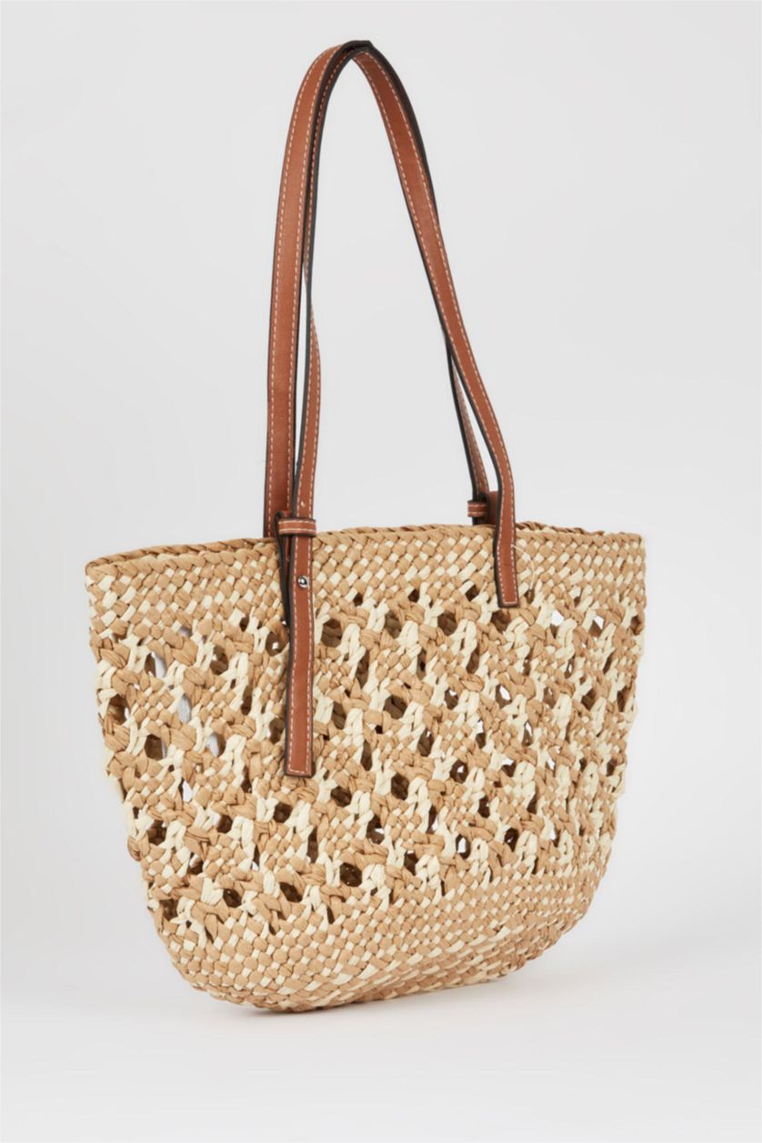 Женщины Светло коричневый Соломенная сумка для женщин