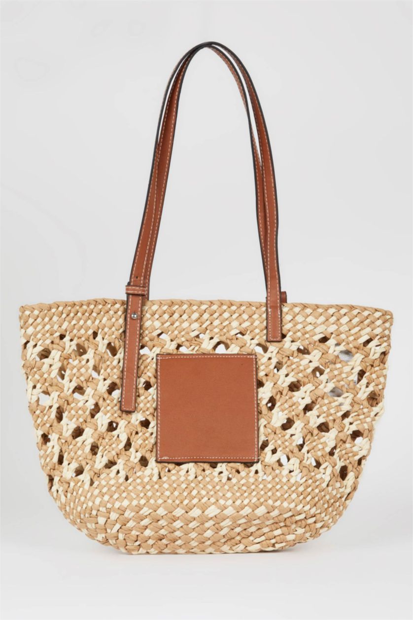 Женщины Светло коричневый Соломенная сумка для женщин
