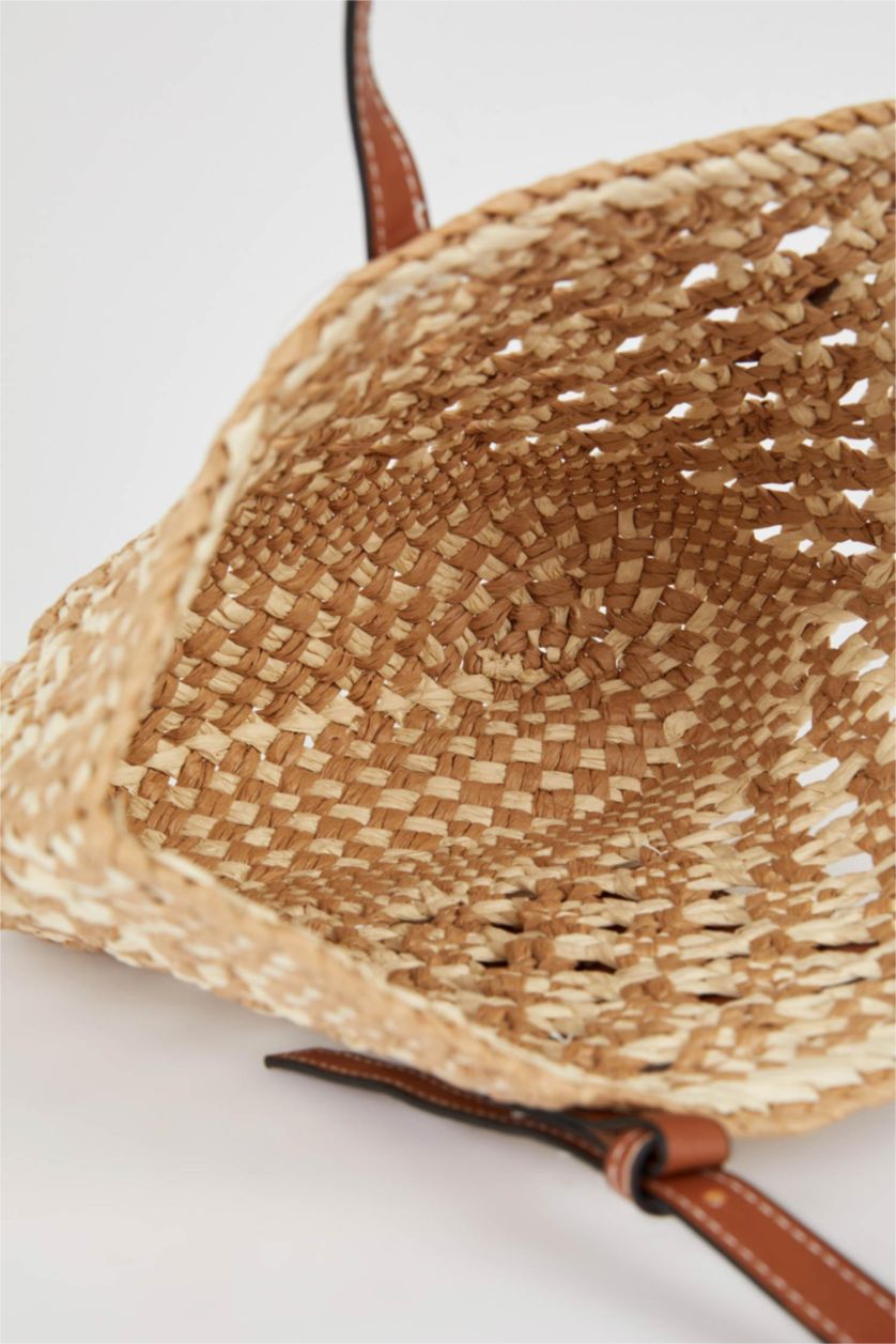 Женщины Светло коричневый Соломенная сумка для женщин