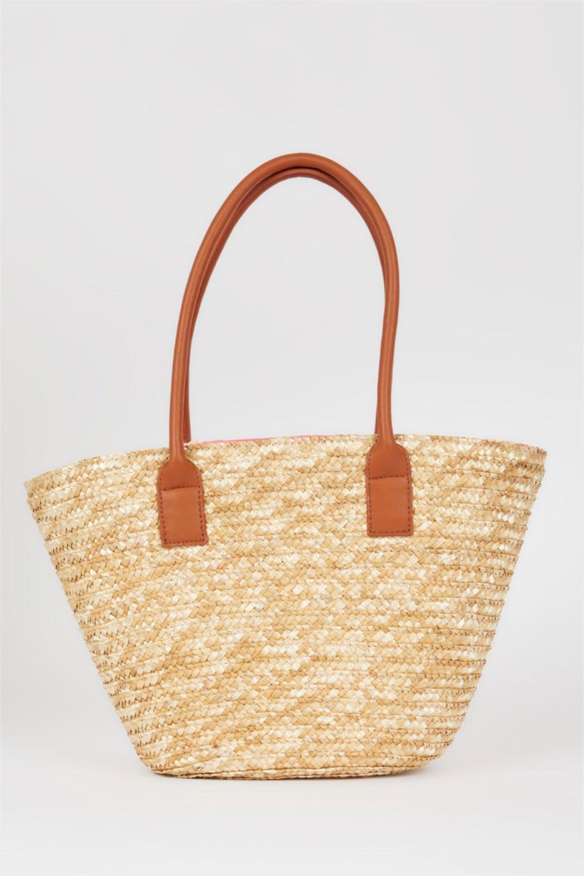 FEMME Rose Sac de Plage En Paille Pour Femme