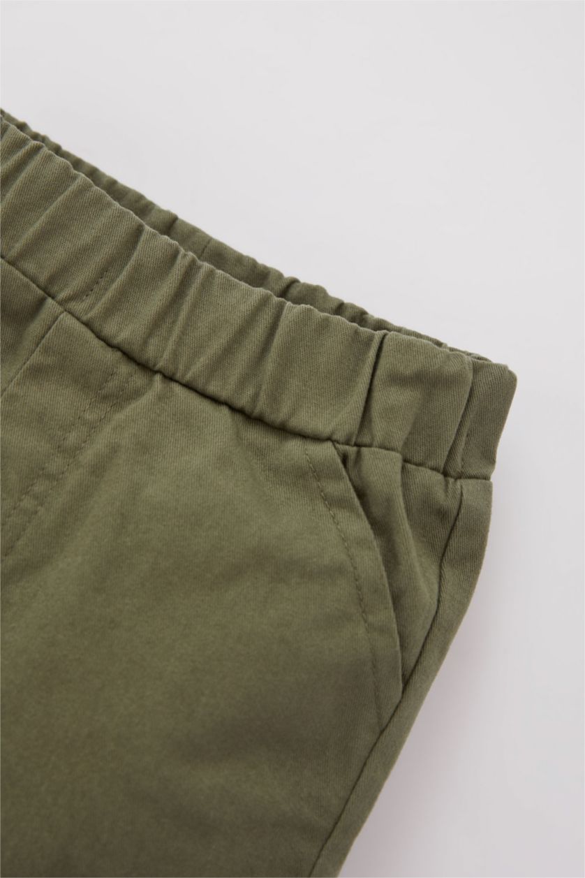 BABY BOY Beige Baby Boy Basic Muslin 2-piece Set