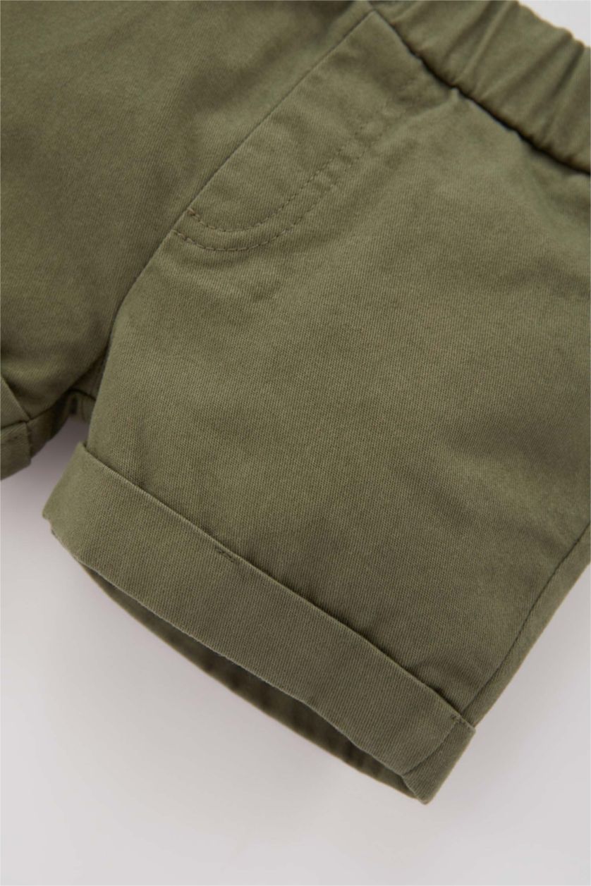 BABY BOY Beige Baby Boy Basic Muslin 2-piece Set