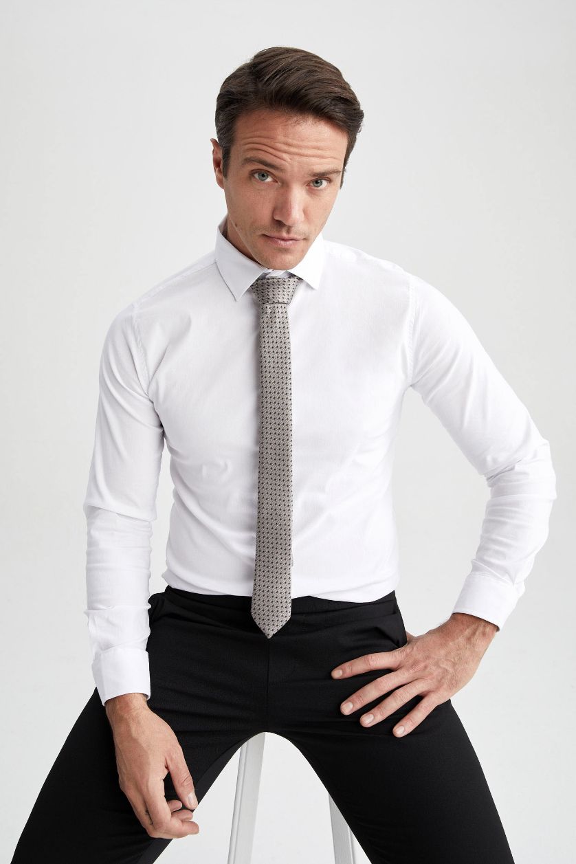 Man Grey Tie