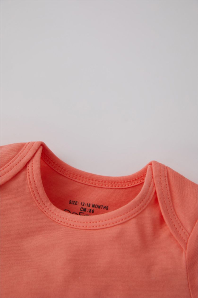 طفلة صغيرة زهري سالوبيت بناتي ممشط بطباعة ممتعة - 3 قطع