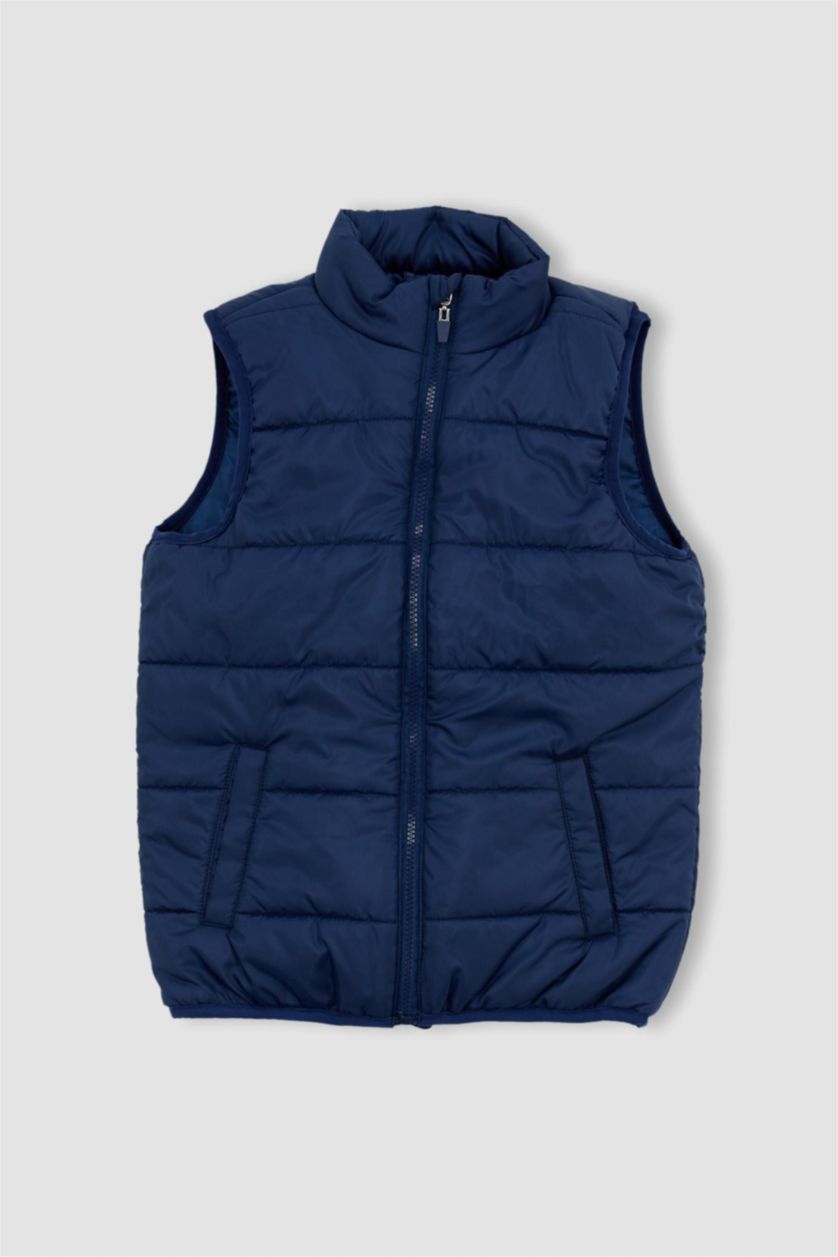 GARÇONS Indigo Gilet Doudoune à col montant pour garçon