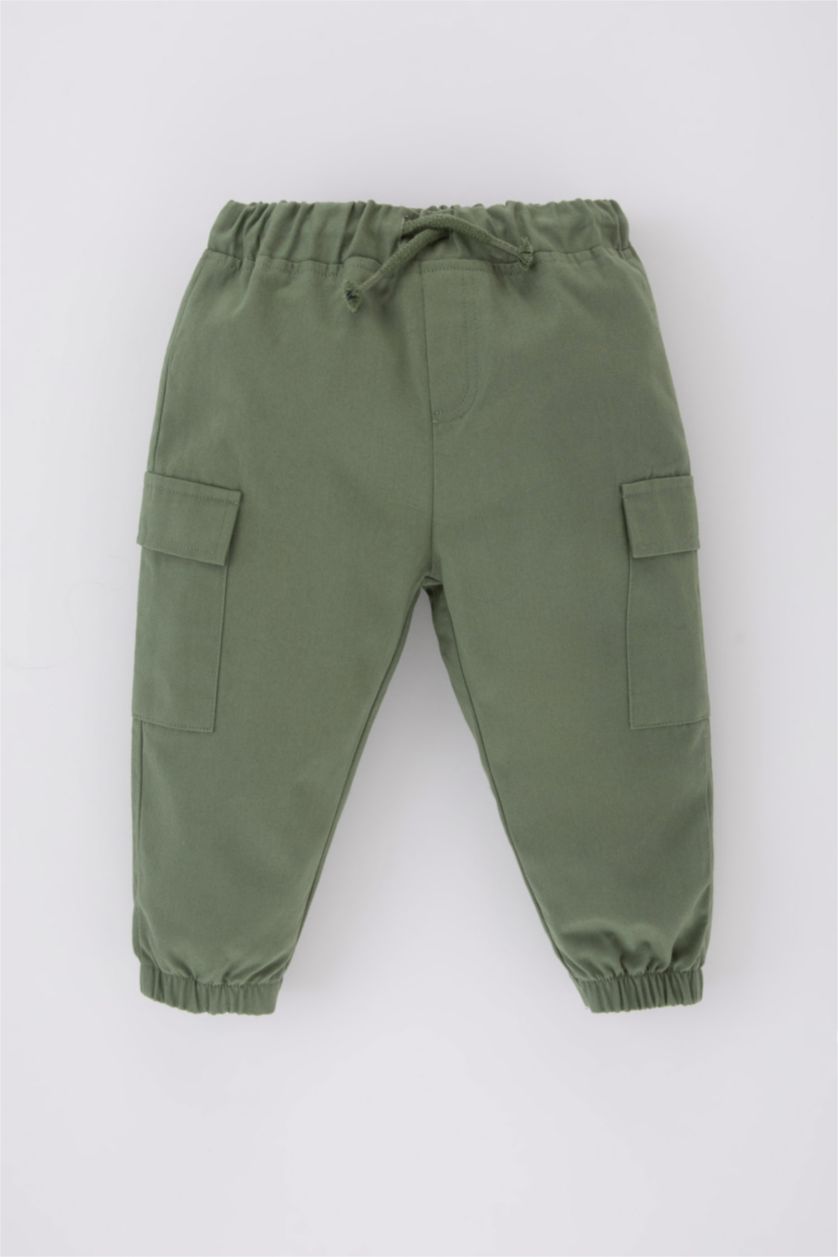 BABY BOY Light Khaki Baby Boy Regular Fit Gabardine Trousers