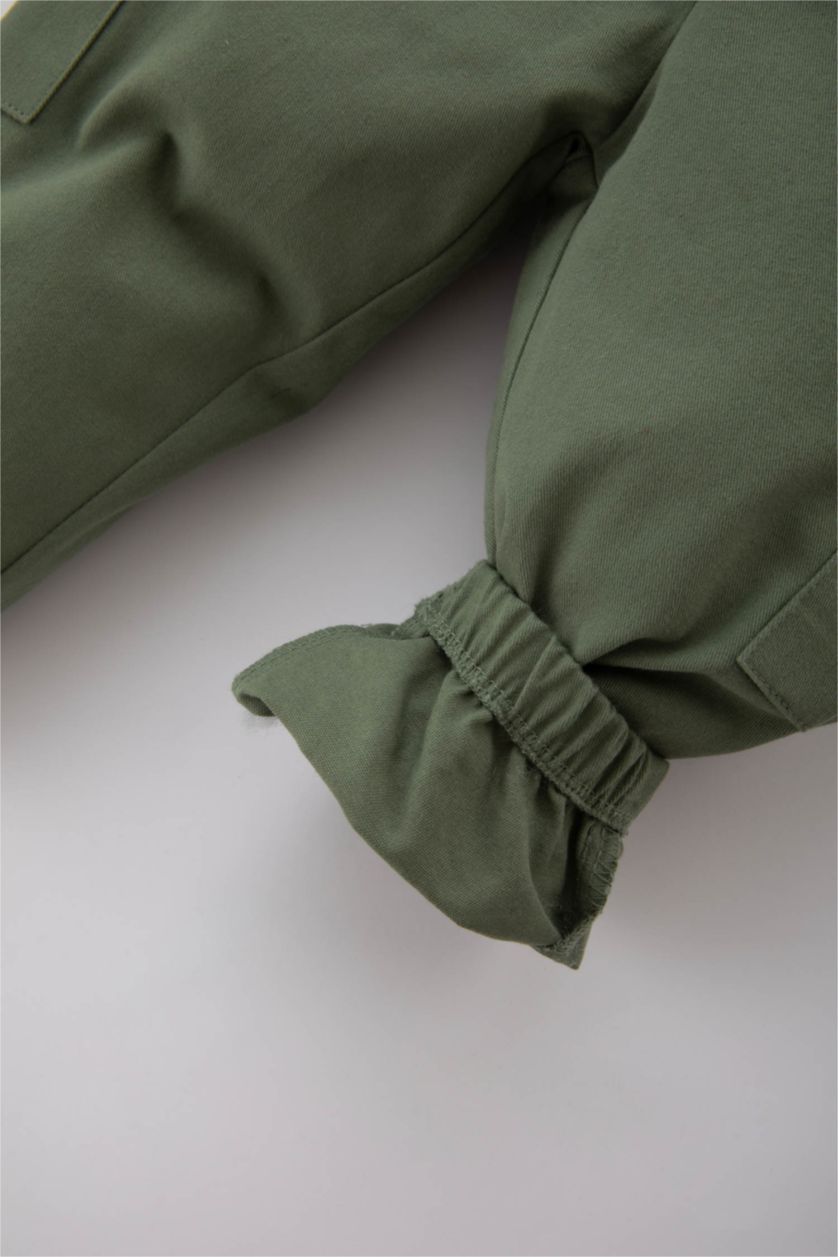 BABY BOY Light Khaki Baby Boy Regular Fit Gabardine Trousers