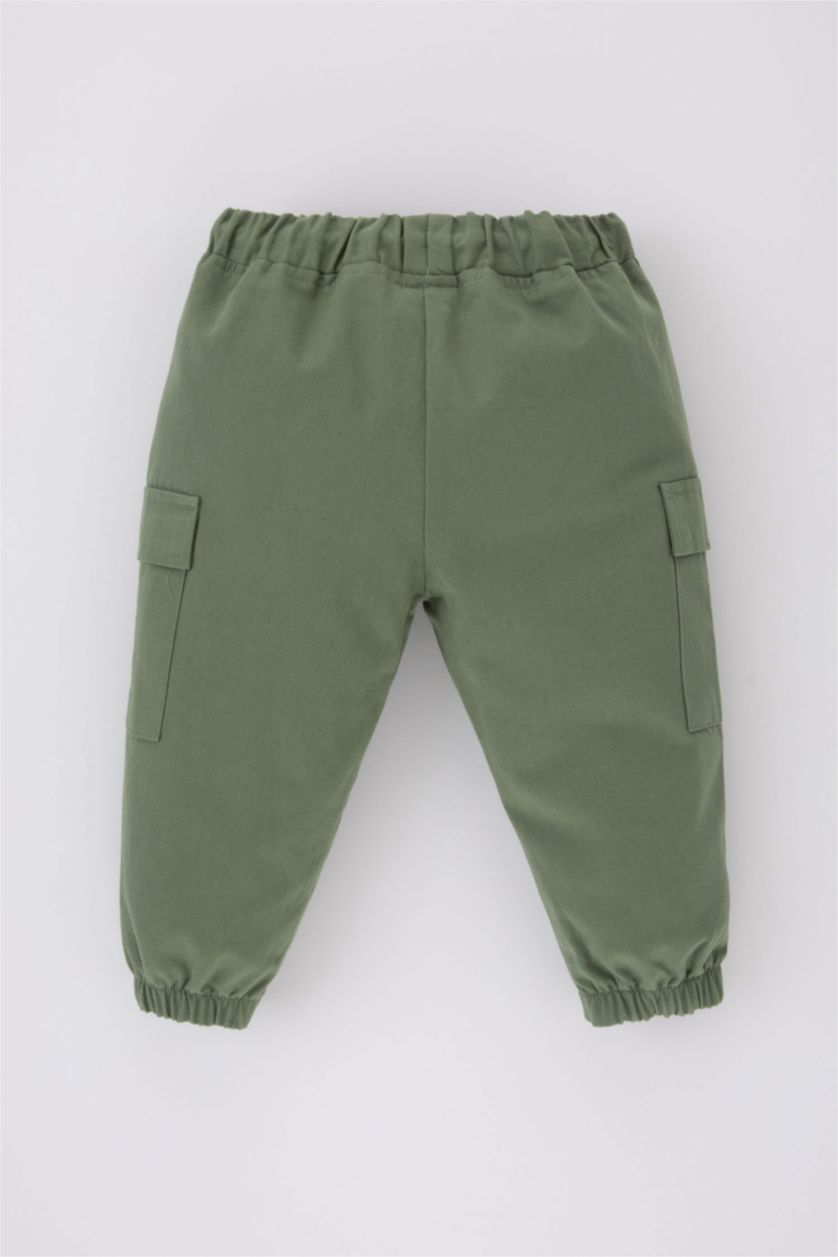 BABY BOY Light Khaki Baby Boy Regular Fit Gabardine Trousers