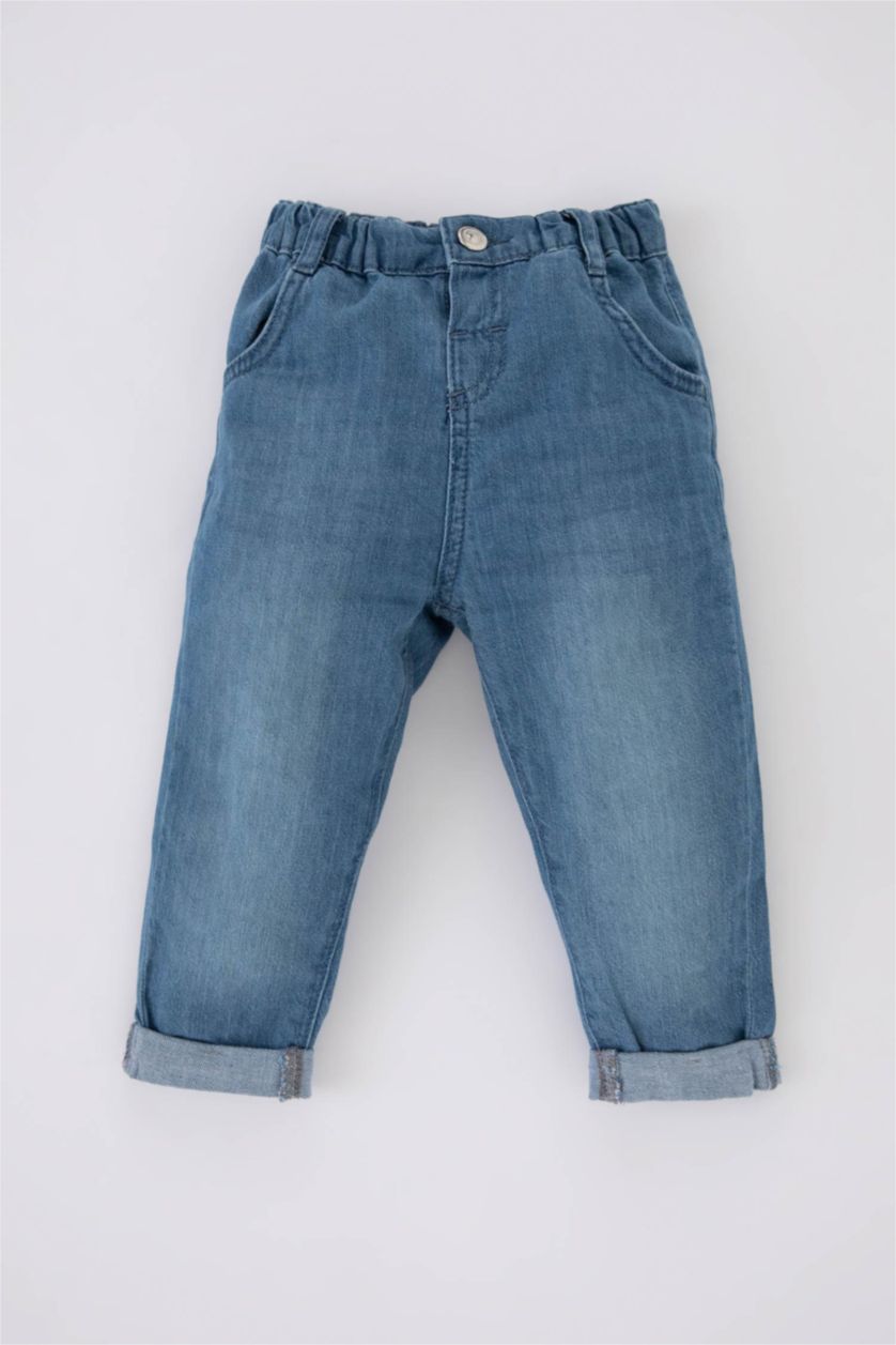 Малыши мальчики Голубрй Джинсы для малышей мальчиков