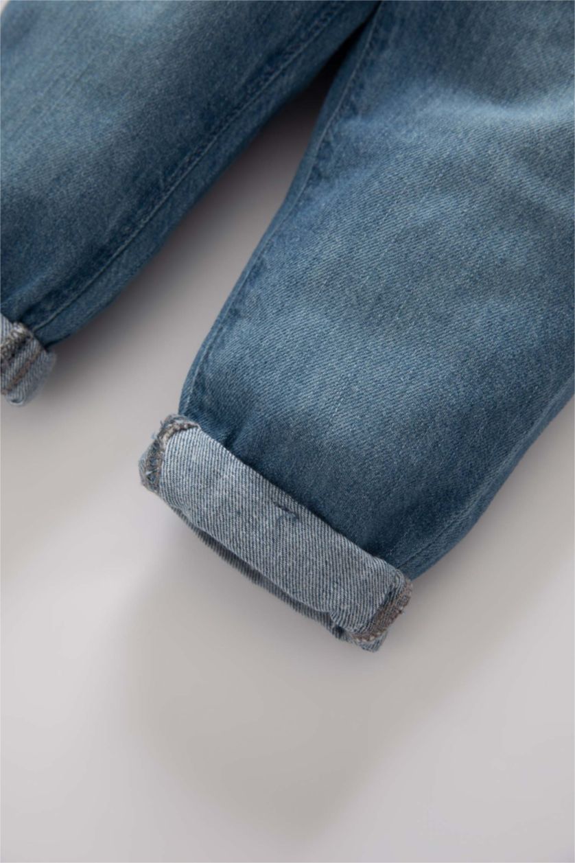 Малыши мальчики Голубрй Брюки стандартного кроя для мальчиков