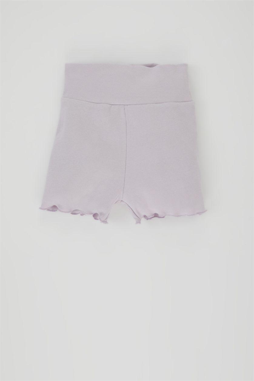 BÉBÉ FILLE Violet Clair Ensemble En Tricot Col Ras Du Cou Broderie 2 BéBé Fille