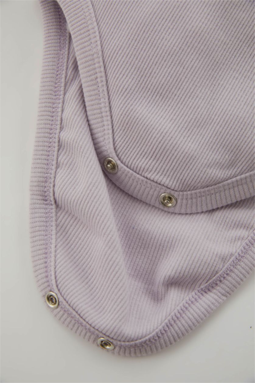 BÉBÉ FILLE Violet Clair Ensemble En Tricot Col Ras Du Cou Broderie 2 BéBé Fille