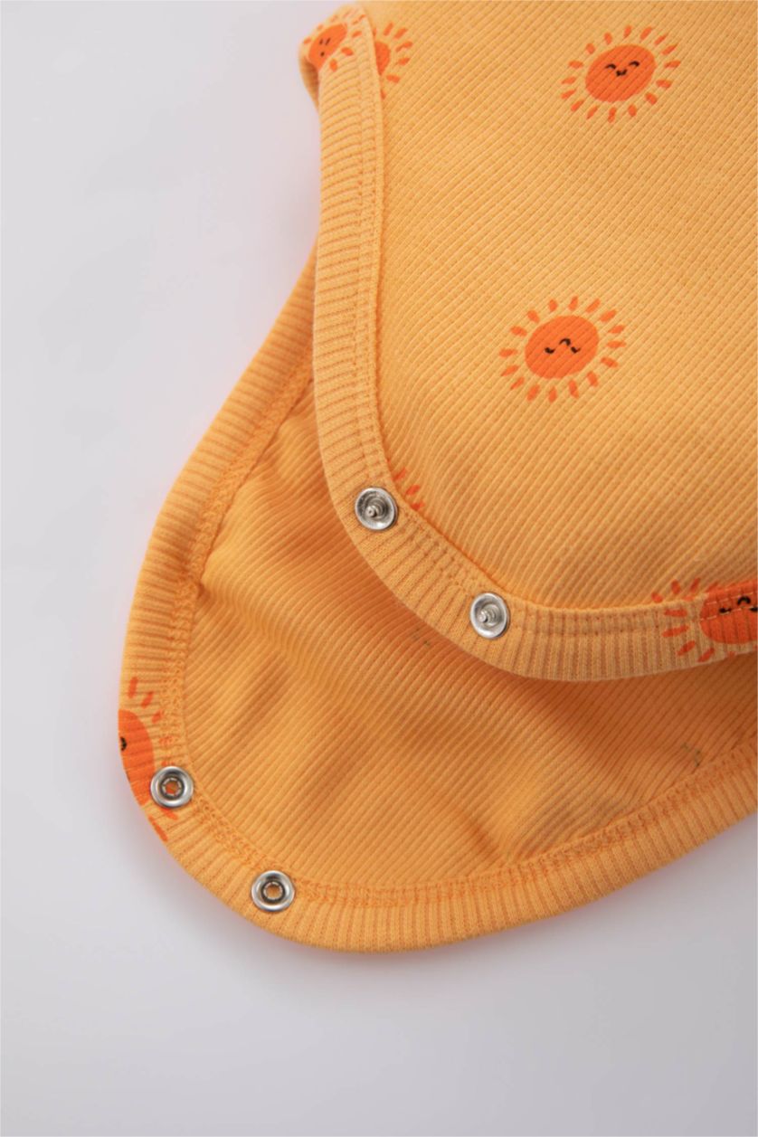 BÉBÉ FILLE Orange Clair Ensemble de Body à boutons pression imprimé et Short pour bébé fille