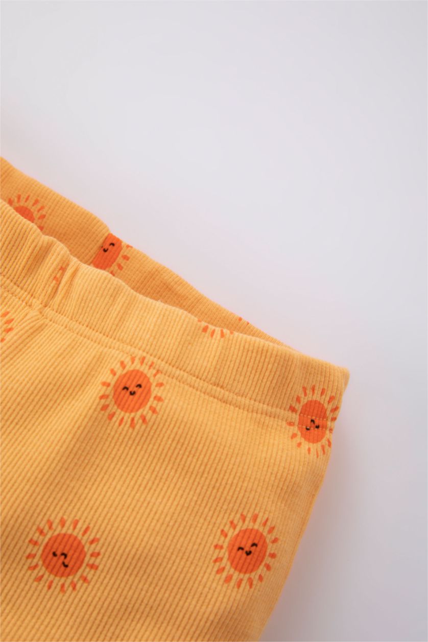 BÉBÉ FILLE Orange Clair Ensemble de Body à boutons pression imprimé et Short pour bébé fille