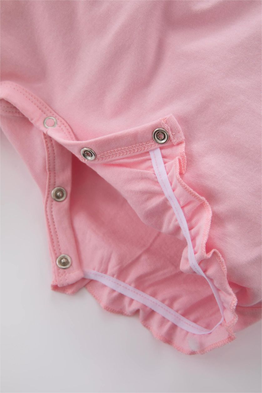 Baby Girl Light Blue Baby Girl Newborn Floral Combed Cotton 2-Pack Rompers