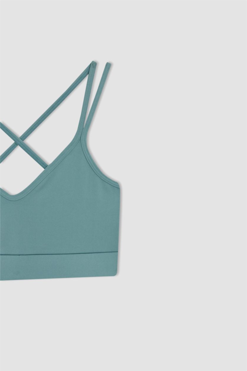 Woman Green Defacto Fit Sports Bra