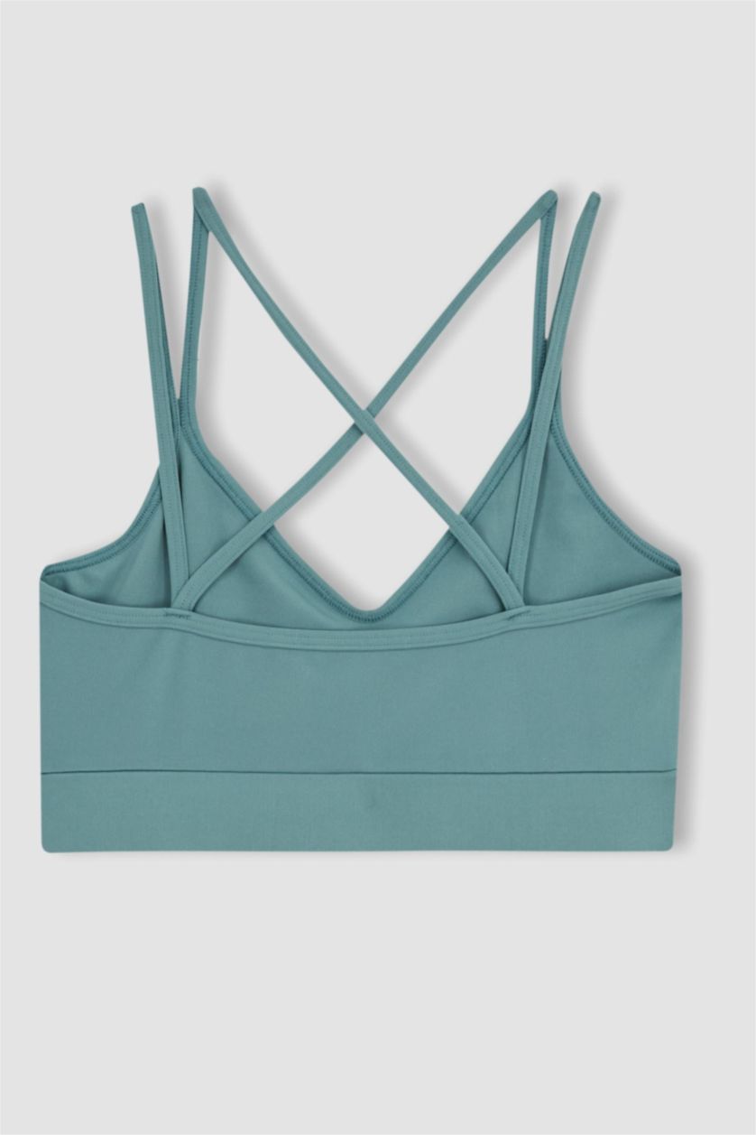Woman Green Defacto Fit Sports Bra
