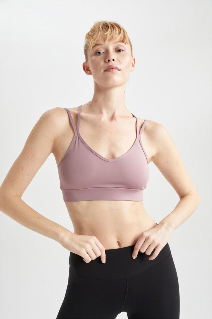 Kadın Gülkurusu Bisiklet Yaka Sporcu Bra