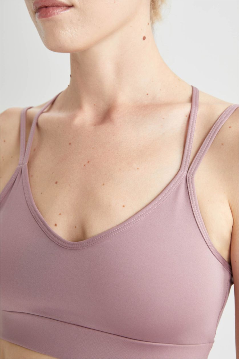 Kadın Gülkurusu Bisiklet Yaka Sporcu Bra