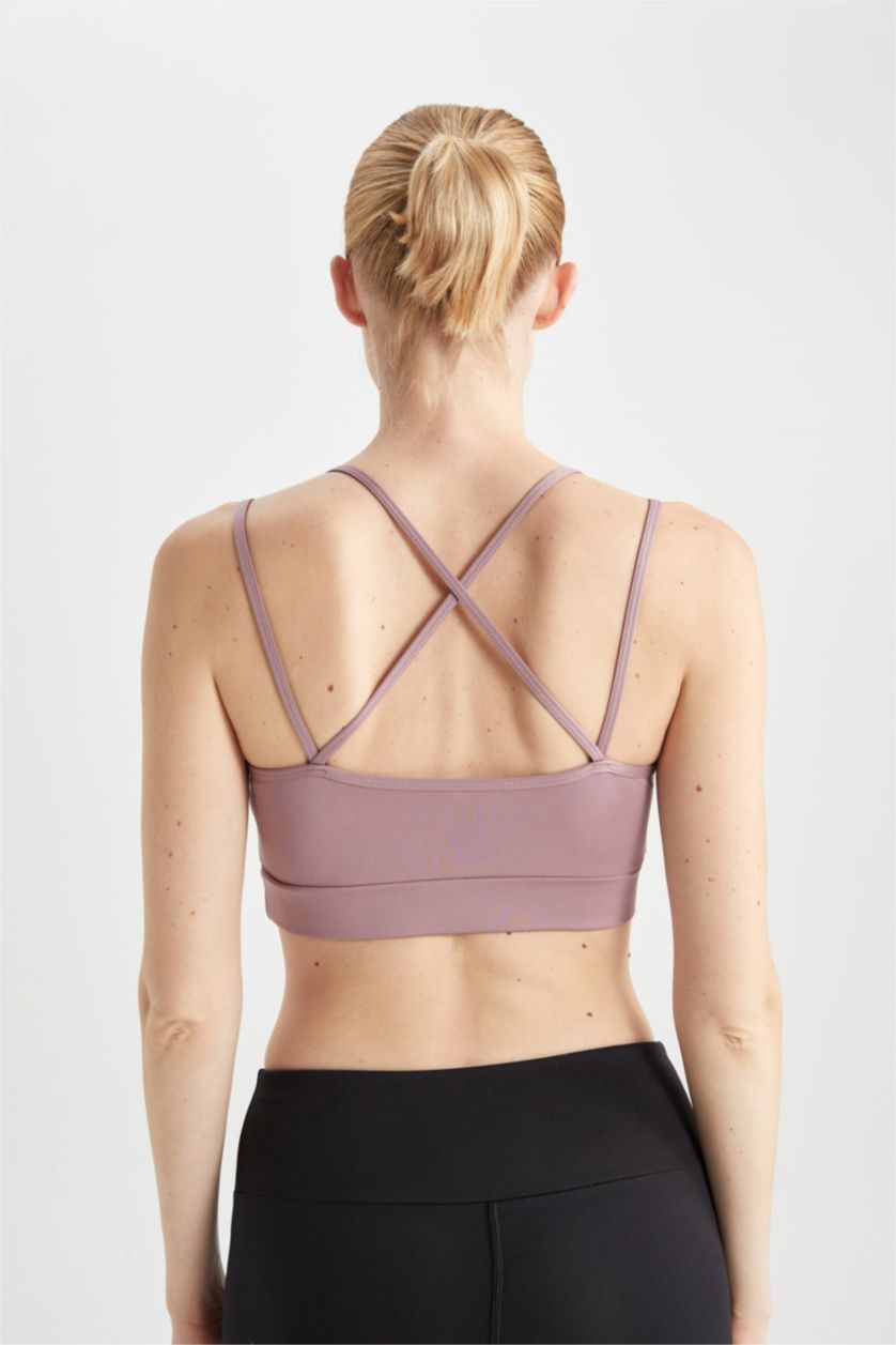 Kadın Gülkurusu Bisiklet Yaka Sporcu Bra