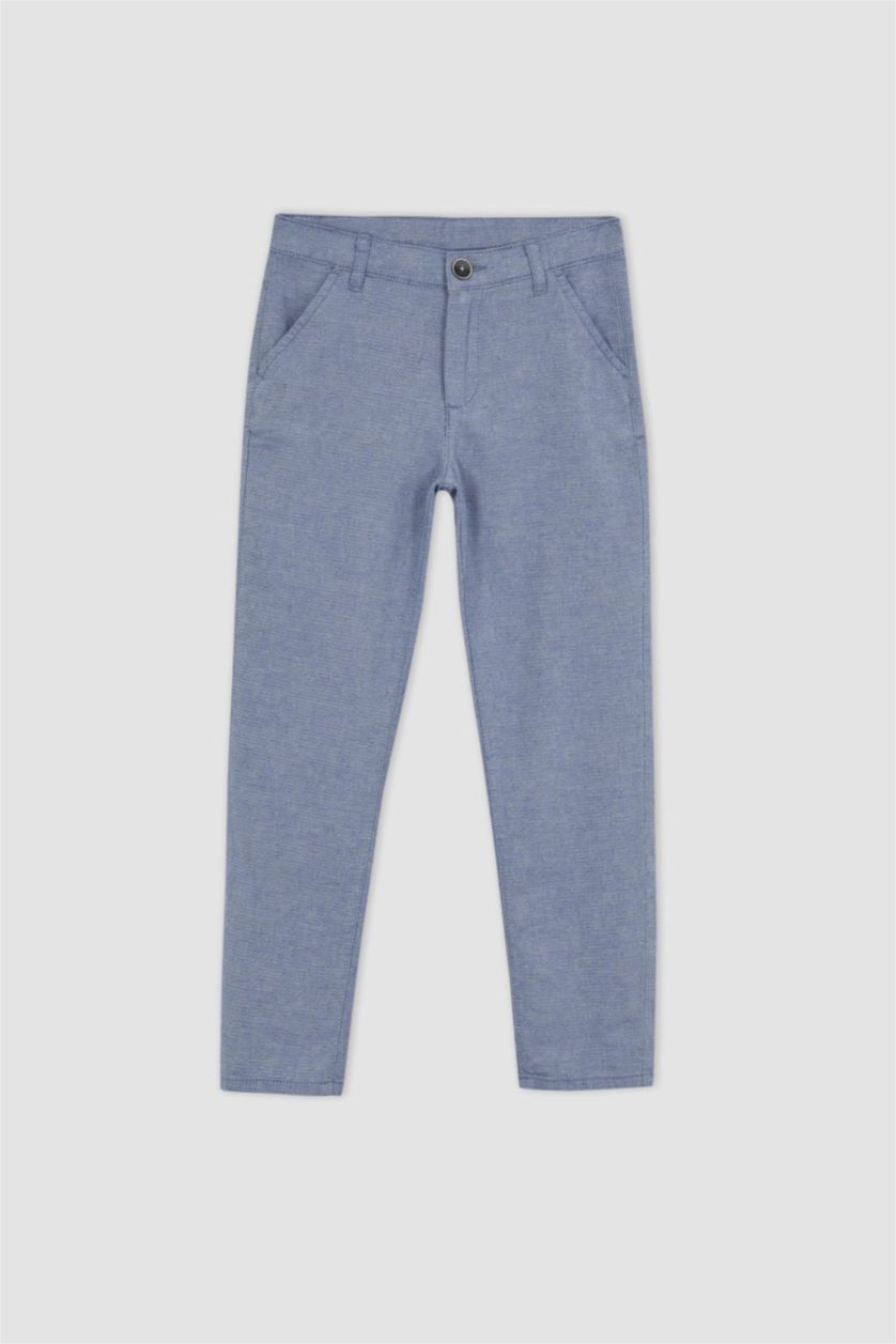 أولاد أزرق فاتح بنطلون ولادي قطن قصة عادية