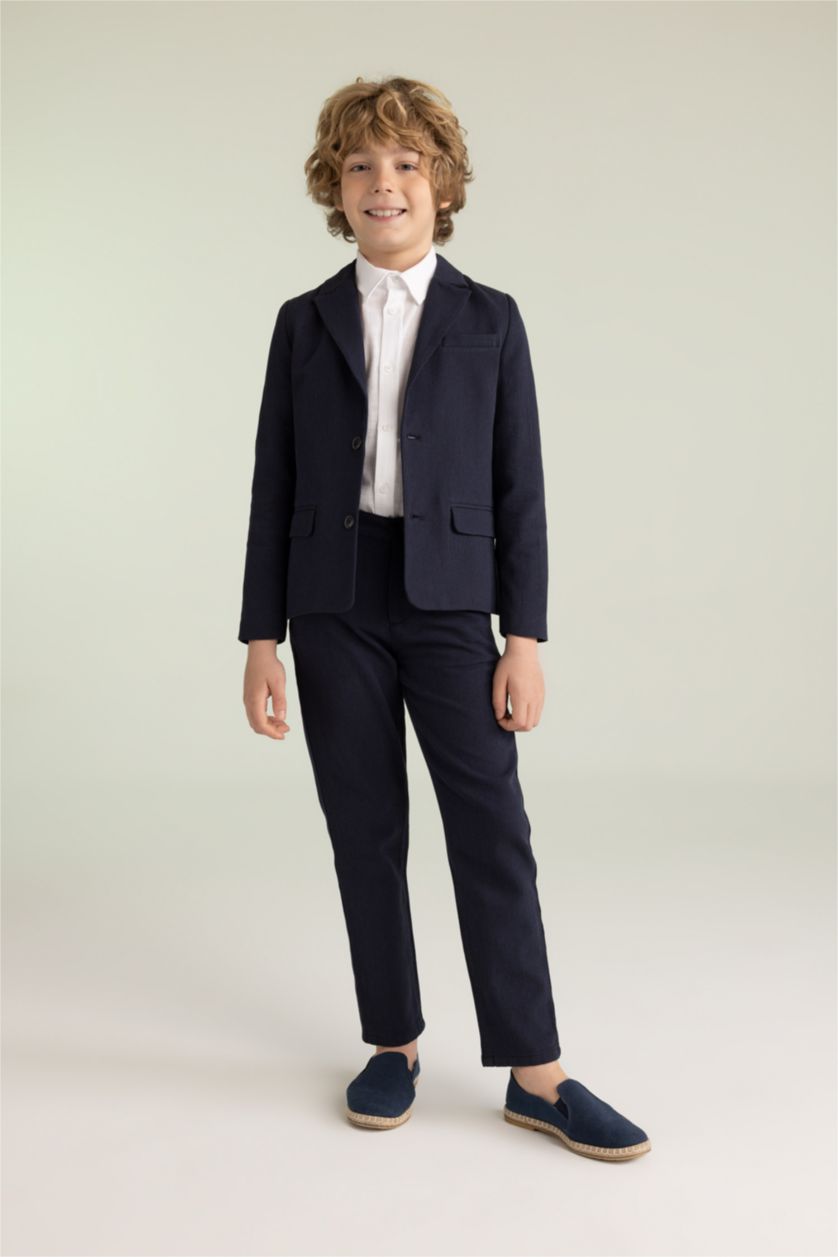BOYS & TEENS NAVY Boy Twill Jacket