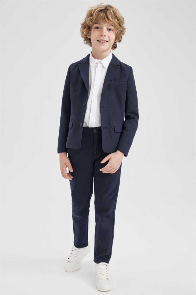 BOYS & TEENS NAVY Boy Twill Jacket