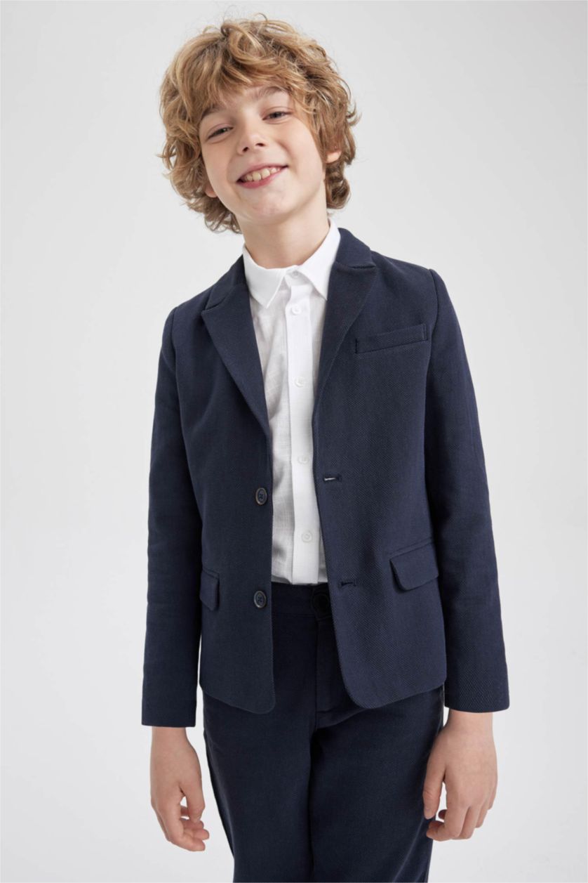 BOYS & TEENS NAVY Boy Twill Jacket