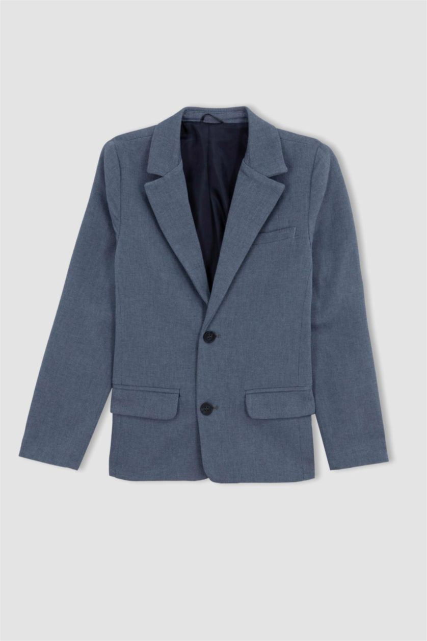 GARÇONS BLEU Clair Veste Blazer en look lin pour garçon