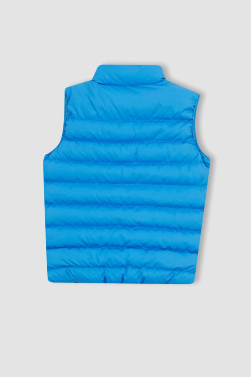 GARÇONS BLEU Clair Gilet sans manches imperméable à col montant pour garçon