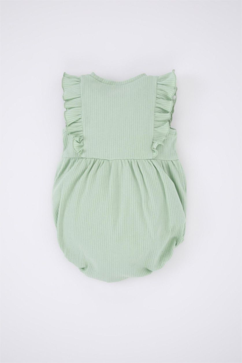 طفلة صغيرة نعناع جمبسوت بناتي حديثي الولادة مضلع