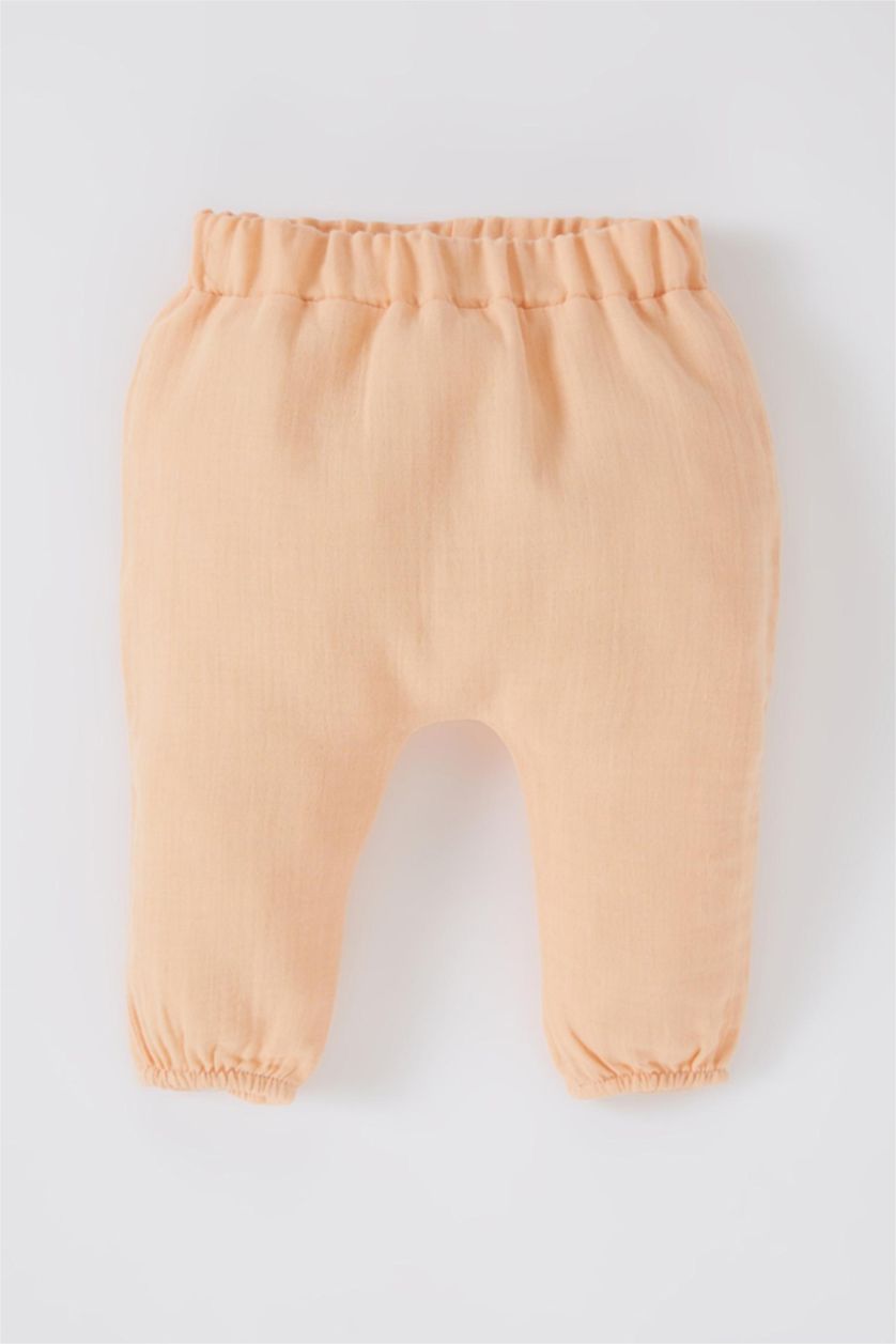 BABY GIRL Light Pink Baby Girl Muslin Long Sleeve Top Bottom 2 Piece Set