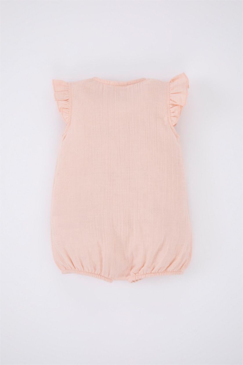 طفلة صغيرة زهري فاتح جمبسوت بناتي موسلين