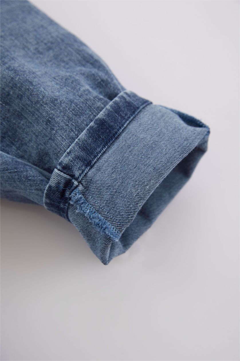 Erkek Bebek Koyu Mavi Erkek Bebek Jean Tulum