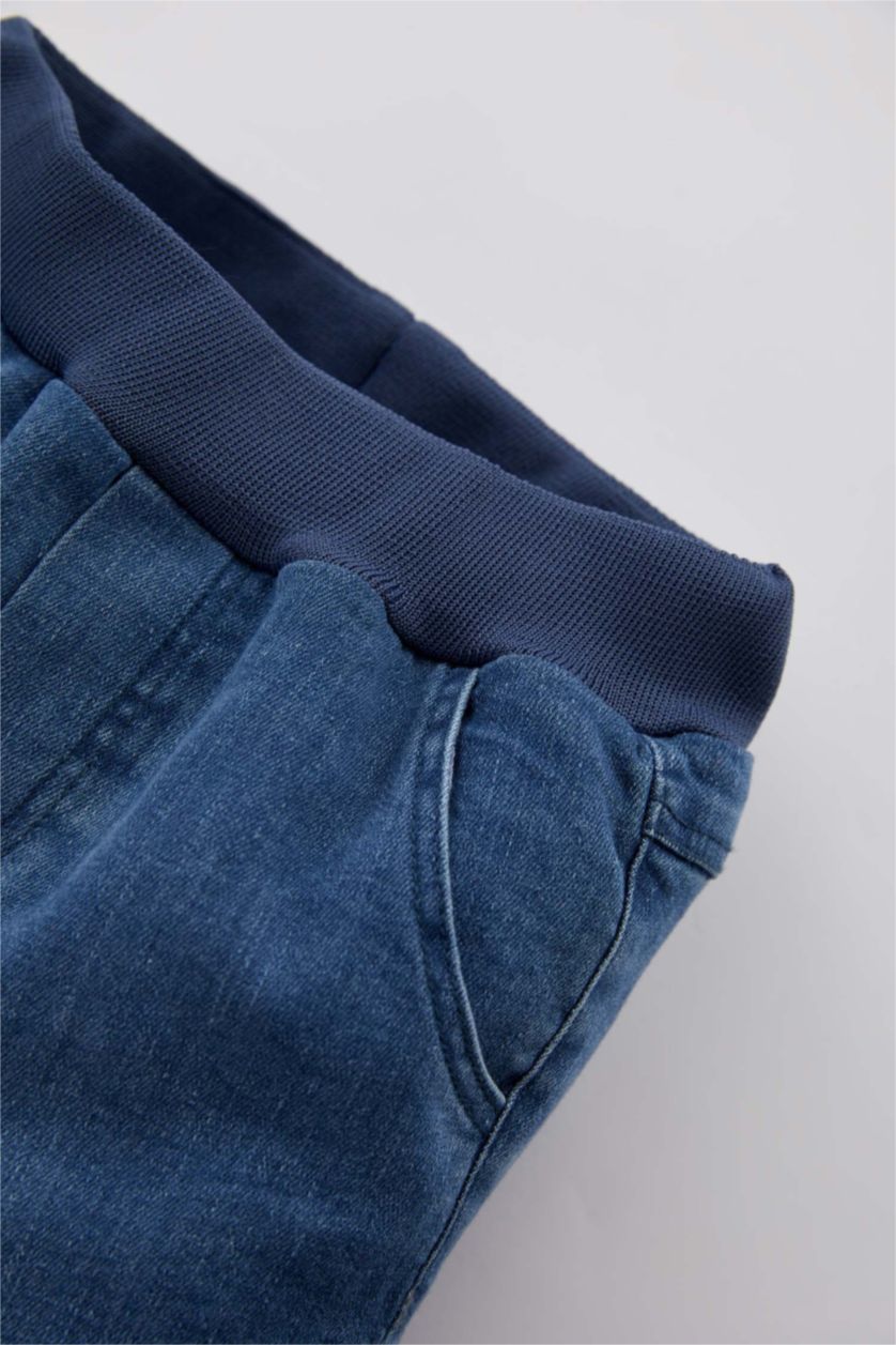 Малыши мальчики Темно-голубой Штаны стандартного кроя для малышей мальчиков