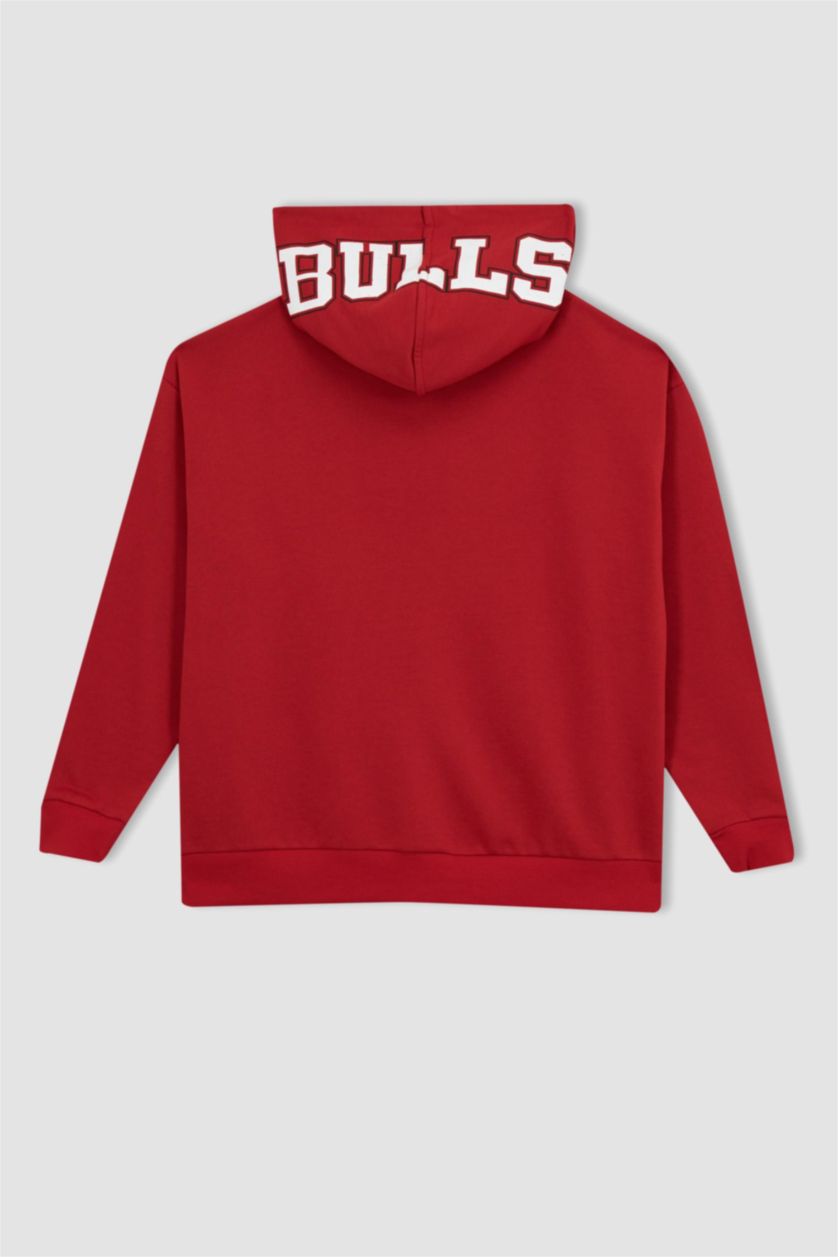 نساء أحمر كارديجان قماش سميك واسع  بسحاب