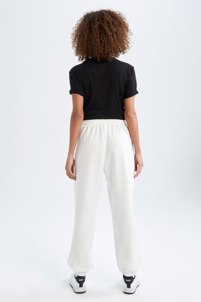 FEMME Écru Nba Brooklyn Nets Pantalon De Survêtement Coupe Oversize À Bande Élastique