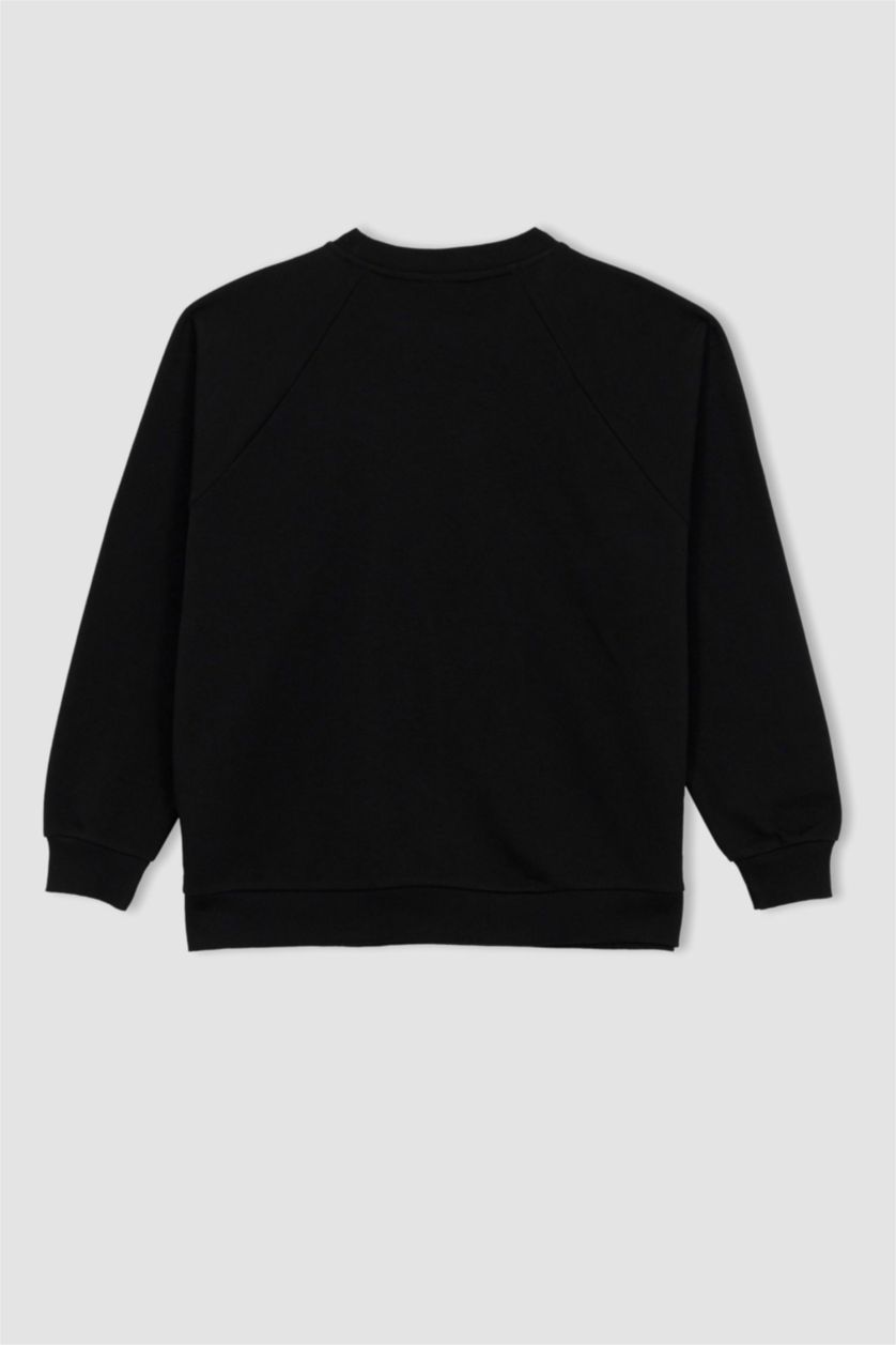 FEMME Noir Oversize Fit Thick Sweatshirt Fabric Sweatshirt