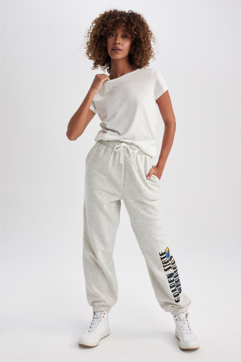 FEMME Gris Pantalon De Survêtement Surdimensionné Nba Golden State Warriors