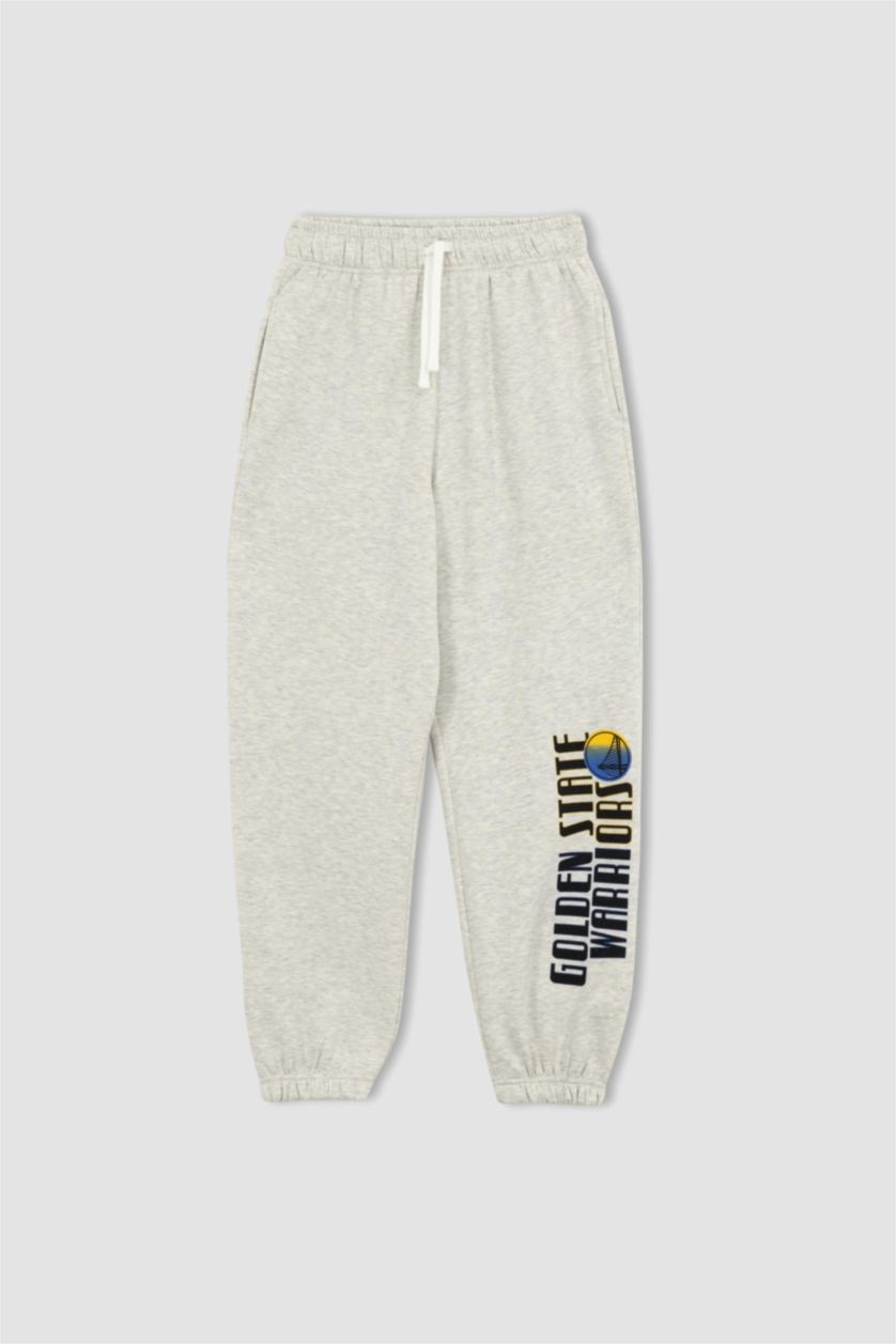 FEMME Gris Pantalon De Survêtement Surdimensionné Nba Golden State Warriors