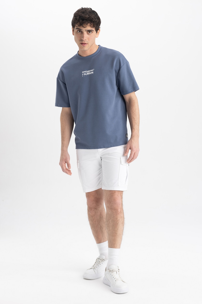 رجال نيلي Comfort Fit Short Sleeve T-Shirt