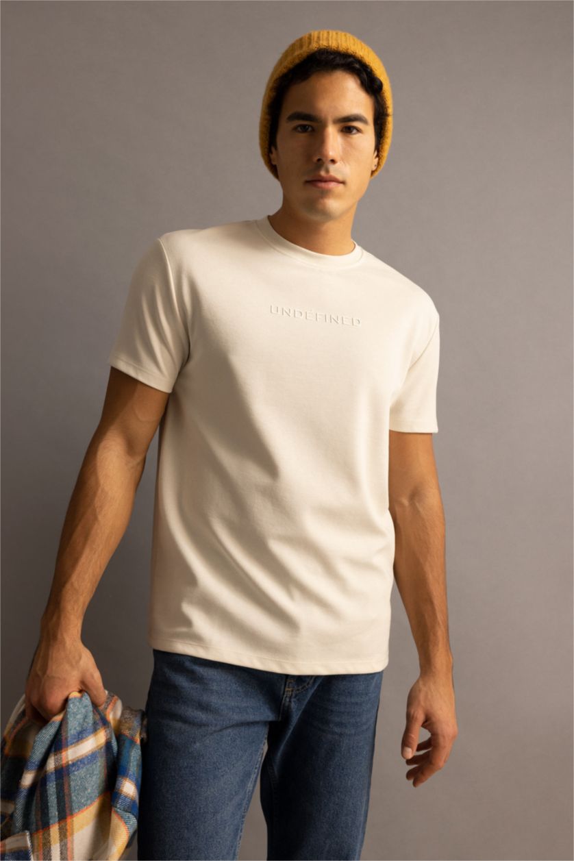 MAN Sand Regular Fit Short Sleeve T-Shirt