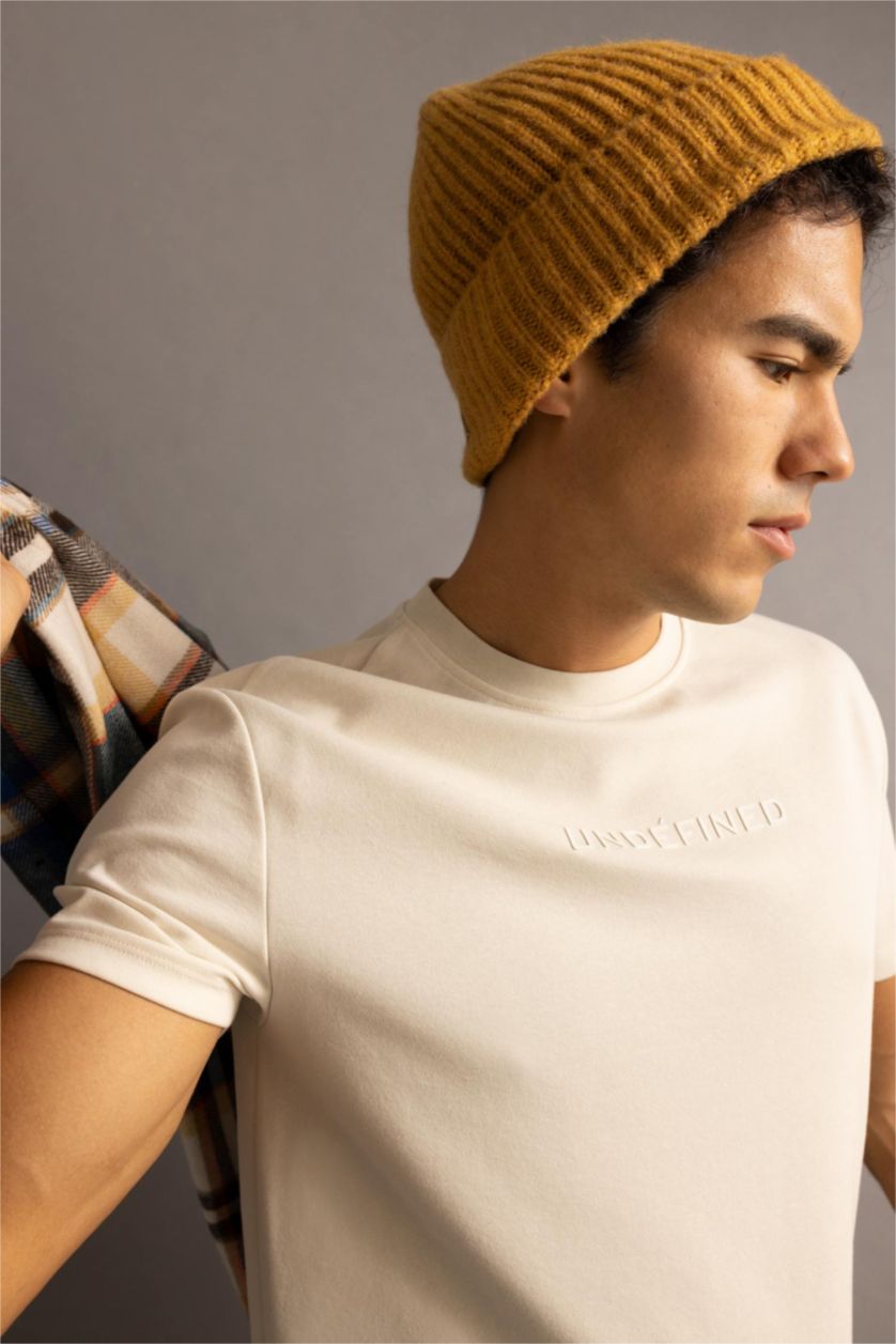 MAN Sand Regular Fit Short Sleeve T-Shirt