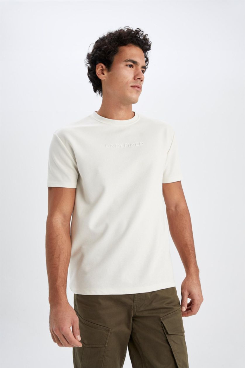 MAN Sand Regular Fit Short Sleeve T-Shirt