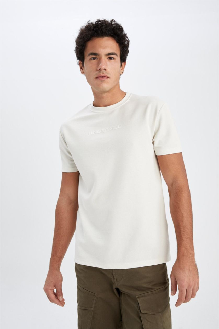 MAN Sand Regular Fit Short Sleeve T-Shirt