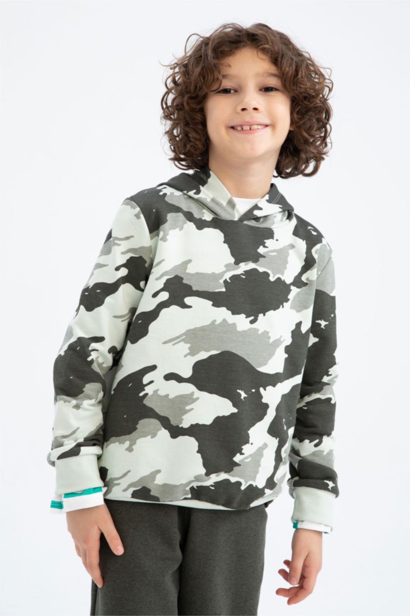 Boys & Teens Mint Boy Patterned Hoodie 2-Pack Set